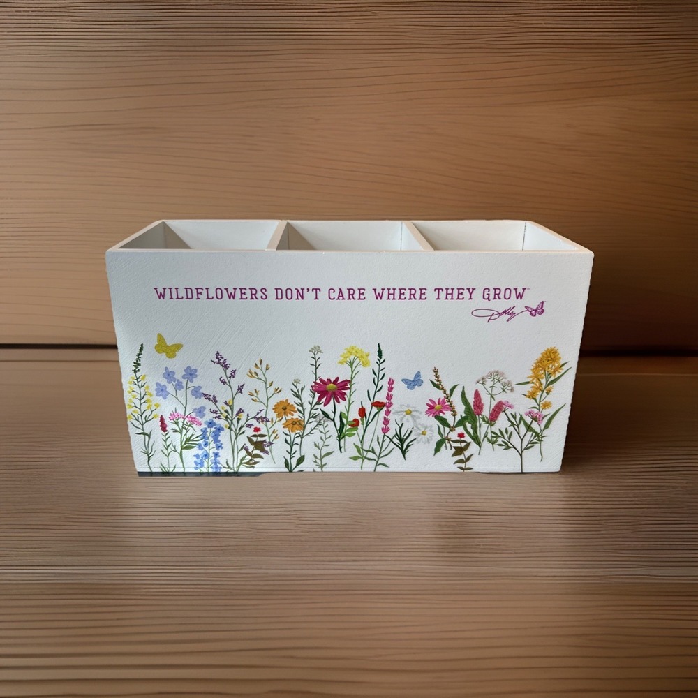 New Dolly Parton Limited Edition Wildflower Spring‎ 3 Slot Caddy